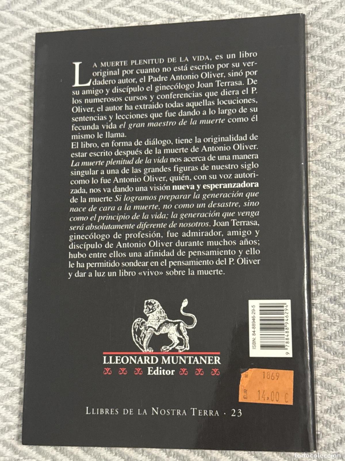 Libros: La muerte. Plenitud de la vida - Joan Terrasa - Foto 2
