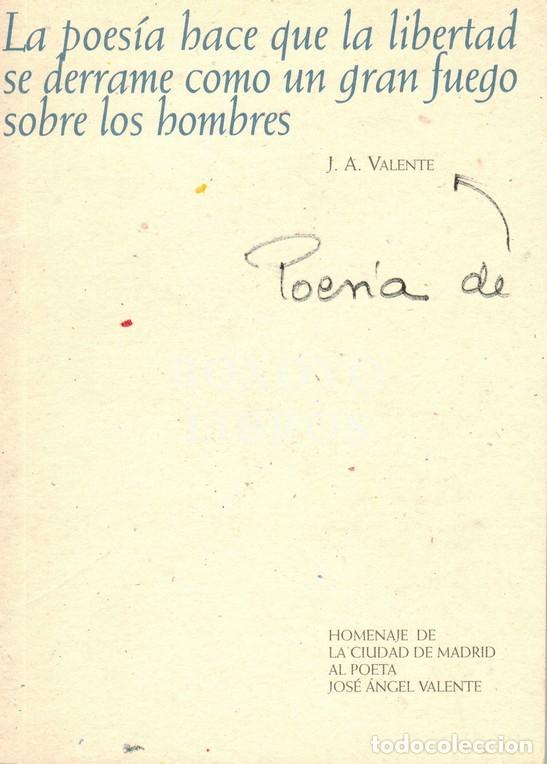 Libri di seconda mano: VALENTE, Jos&eacute; &Aacute;ngel. Diez poemas