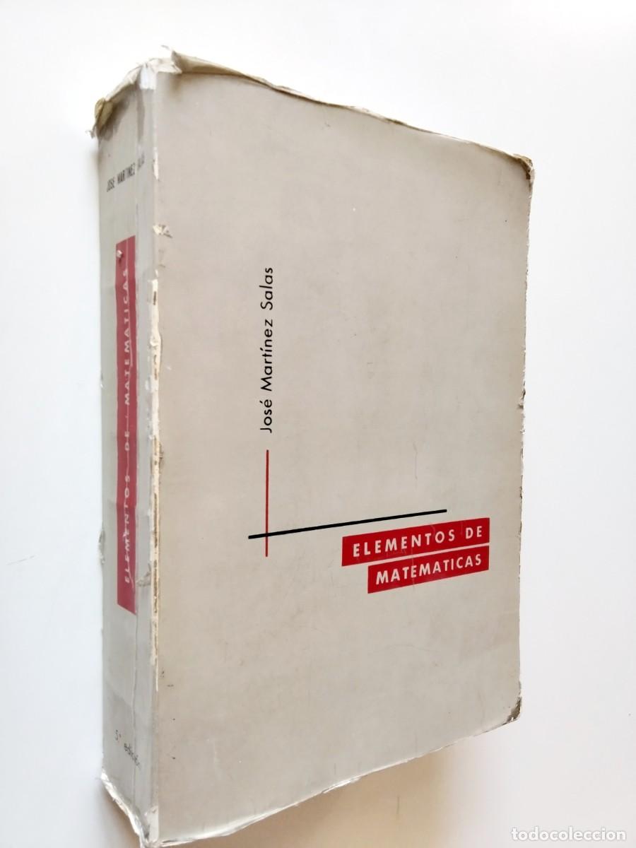 Libros: Jos&eacute; Mart&iacute;nez Salas - Elementos de matem&aacute;ticas - Foto 1