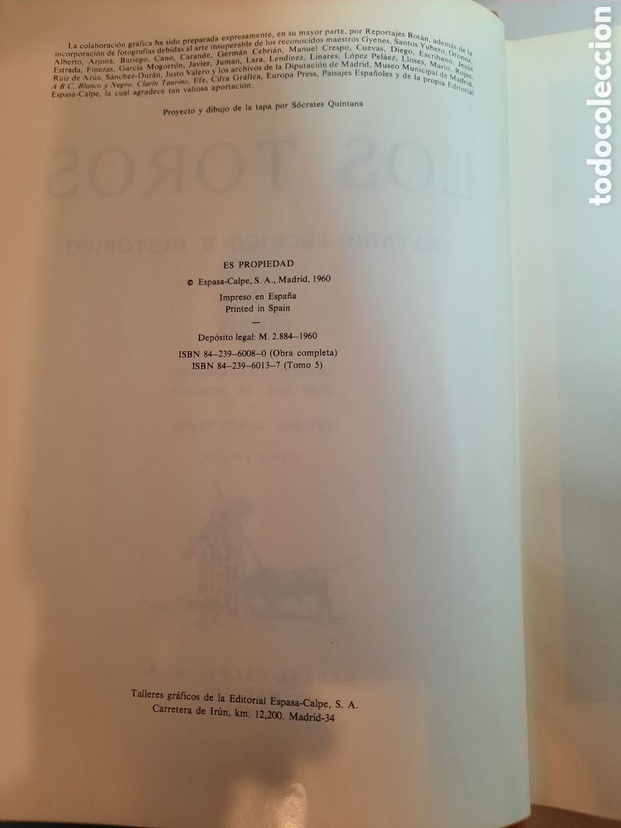 Libros: Los Toros - Tratado T&eacute;cnico e Hist&oacute;rico Tomo 5 - Foto 4