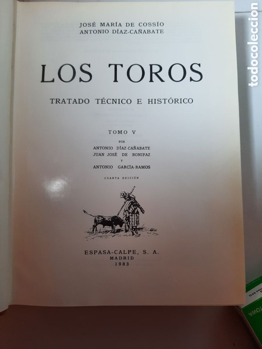 Libros: Los Toros - Tratado T&eacute;cnico e Hist&oacute;rico Tomo 5