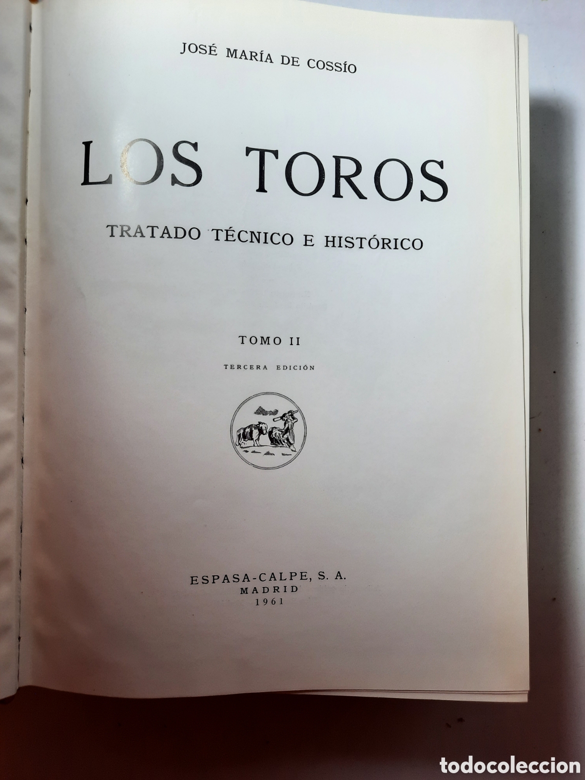 Libros: Los Toros - Coss&iacute;o - Espasa Calpe - Tomo 2