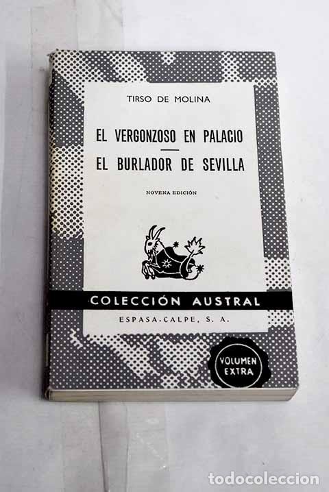 Libros: El vergonzoso en palacio ; El burlador de Sevilla y convidado de piedra.- Molina, Tirso de