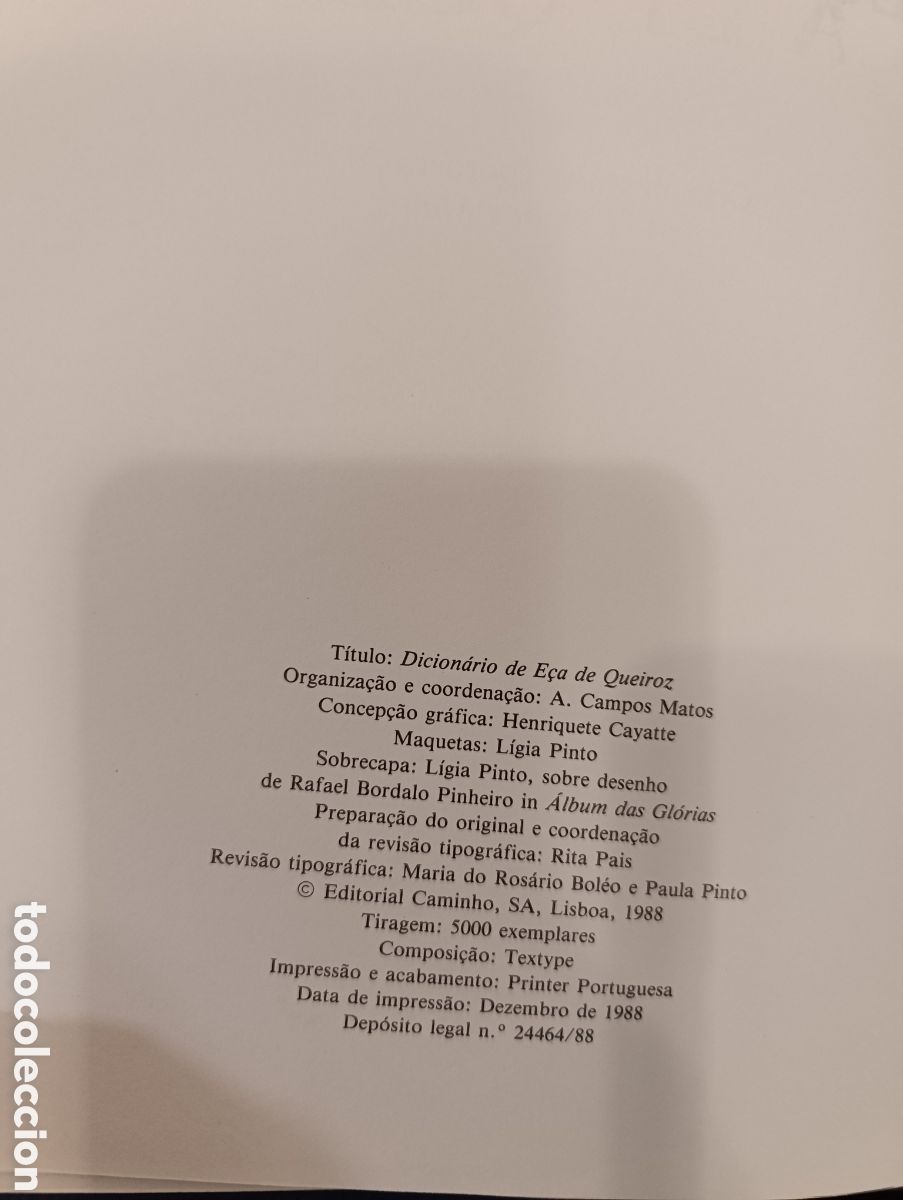 Libros: DICION&Aacute;RIO DE E&Ccedil;A DE QUEIROZ- MATOS CAMPOS. (A.)- CAMINHO - Foto 2