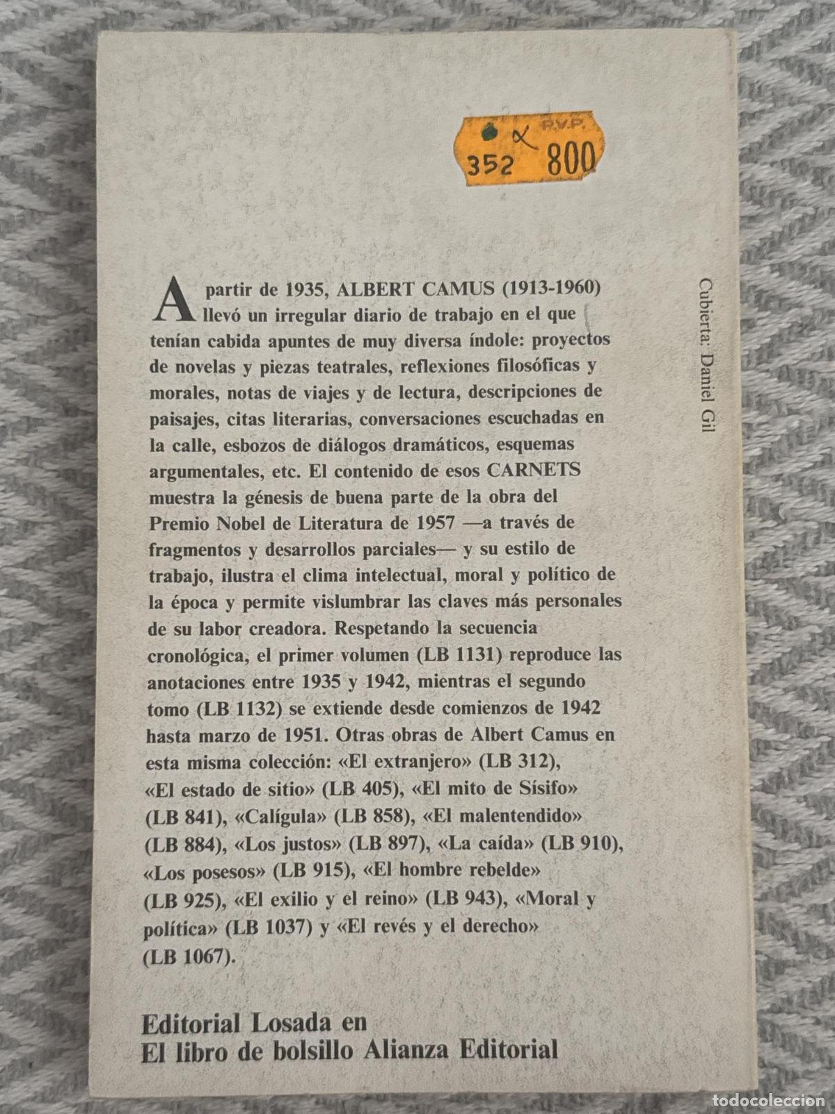 Libros: Carnets, 2 - Albert Camus - Foto 3