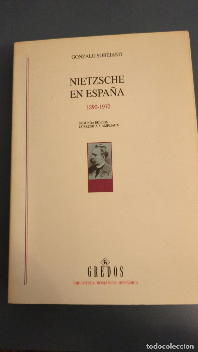 Libros: Nietzsche en espa&ntilde;a (1890-1970) - Gonzalo Sobejano