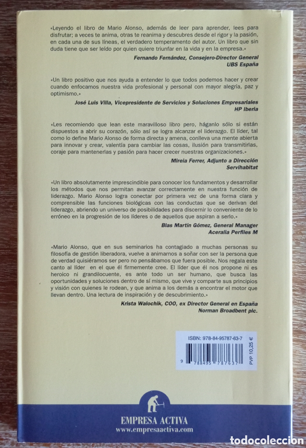 Libros: MADERA DE LIDER - MARIO ALONSO PUIG - Foto 2