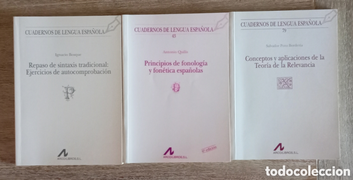 Libros: CUADERNOS DE LENGUA ESPA&Ntilde;OLA TRES NUMEROS