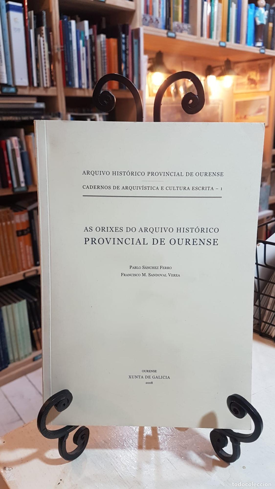 Libros: AS ORIXES DO ARQUIVO HIST&Oacute;RICO PROVINCIAL DE OURENSE -