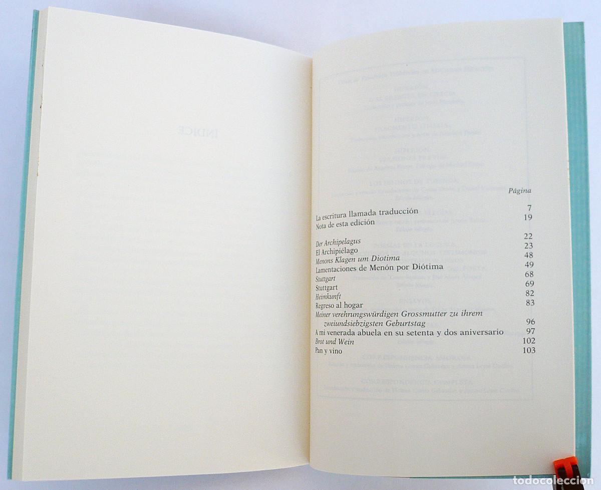 Libros: Las grandes elegias, Friedrich Holderlin - Foto 8