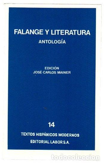 books: Falange y literatura. Antolog&iacute;a - NO CONSTA AUTOR