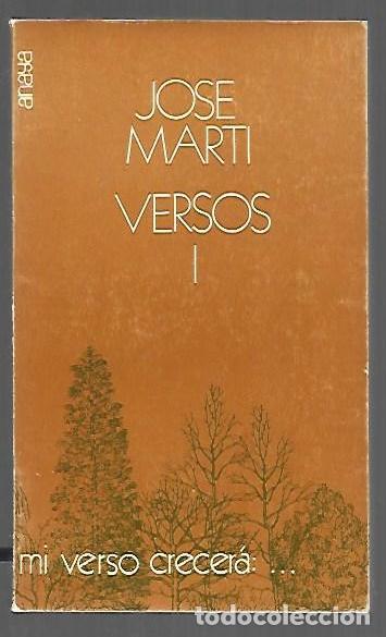 Libros: VERSOS I - MARTI, JOSE