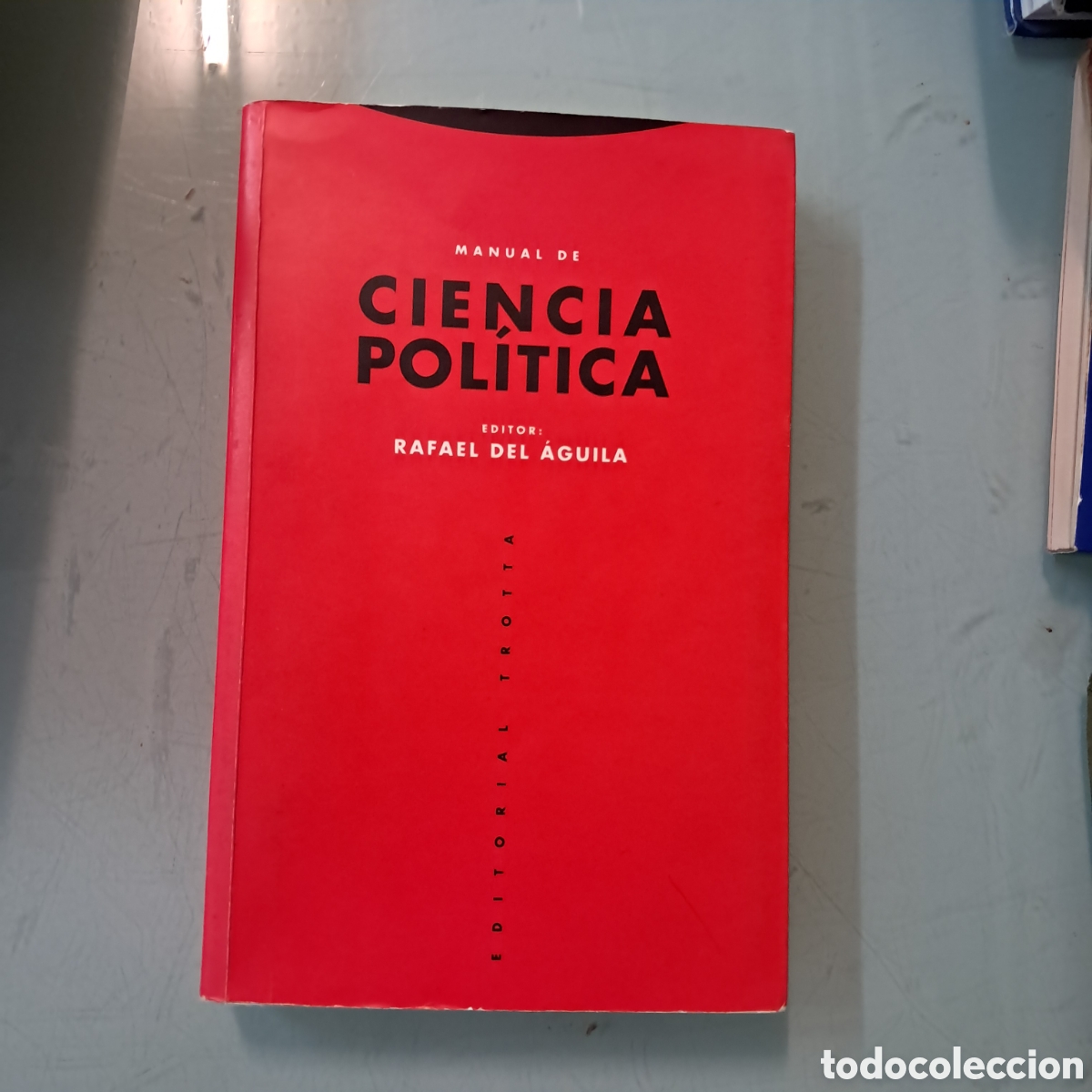 Libros: Manual de ciencia pol&iacute;tica, Rafael del Aguila,Trotta