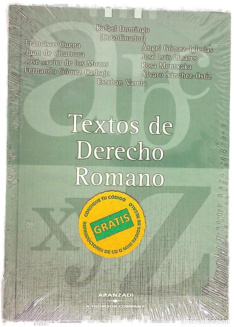 Libros: Textos de derecho romano - Domingo, Rafael; Cuena Boy, Francisco