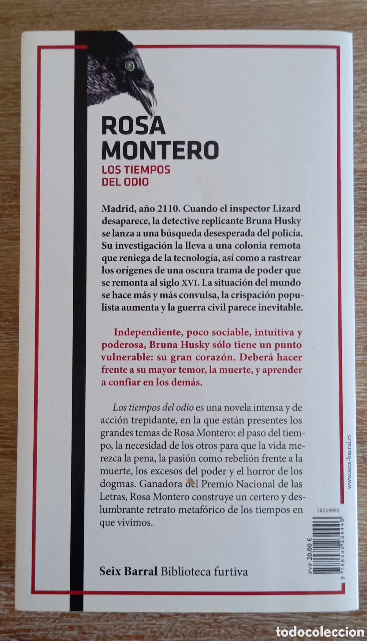 Libros: LOS TIEMPOS DEL ODIO - ROSA MONTERO - Foto 2