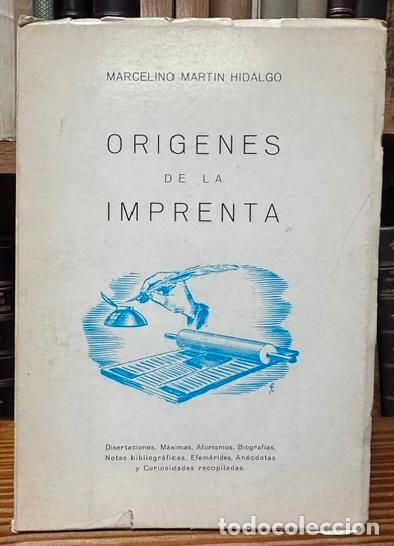Libros: ORIGENES DE LA IMPRENTA - MARTIN HIDALGO, Marcelino - Foto 1
