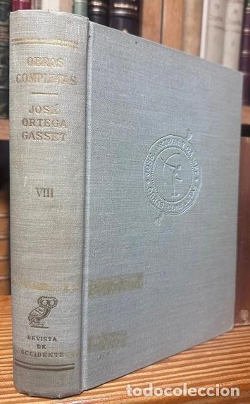 Libros: OBRAS COMPLETAS. Tomo VIII (1958-1959) - ORTEGA Y GASSET, Jos&eacute;