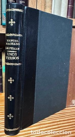 Libros: UNOS VERSOS, UN ALMA Y UNA EPOCA. Discursos le&iacute;dos en la real Academia Espa&ntilde;ola, con motivo de ... -