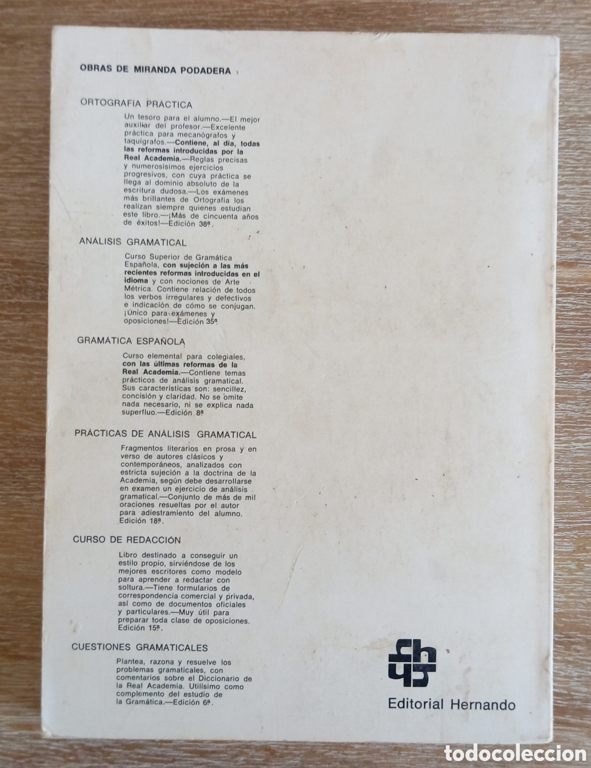 Libros: ORTOGRAFIA PRACTICA DE LA LENGUA ESPA&Ntilde;OLA - MIRANDA - Foto 4