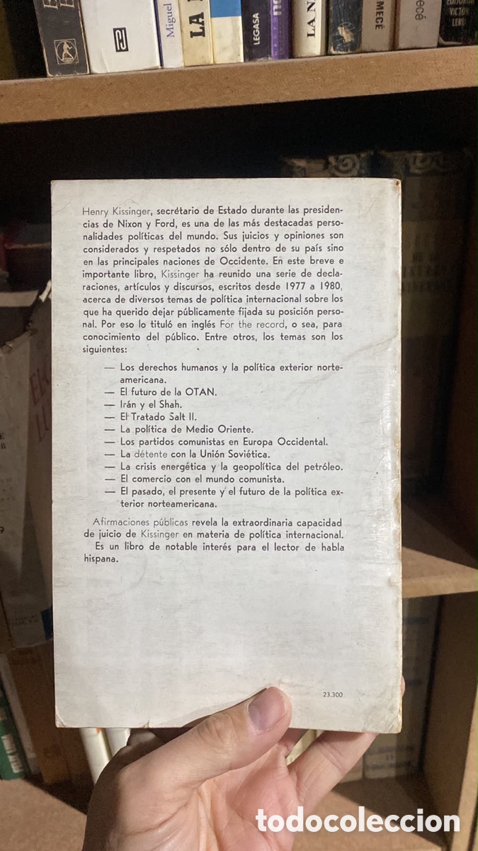 Libros: Afirmaciones publicas - Henry Kissinger - Foto 3