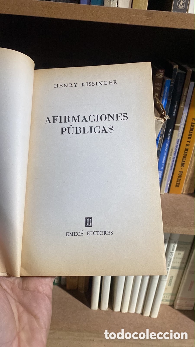 Libros: Afirmaciones publicas - Henry Kissinger - Foto 5