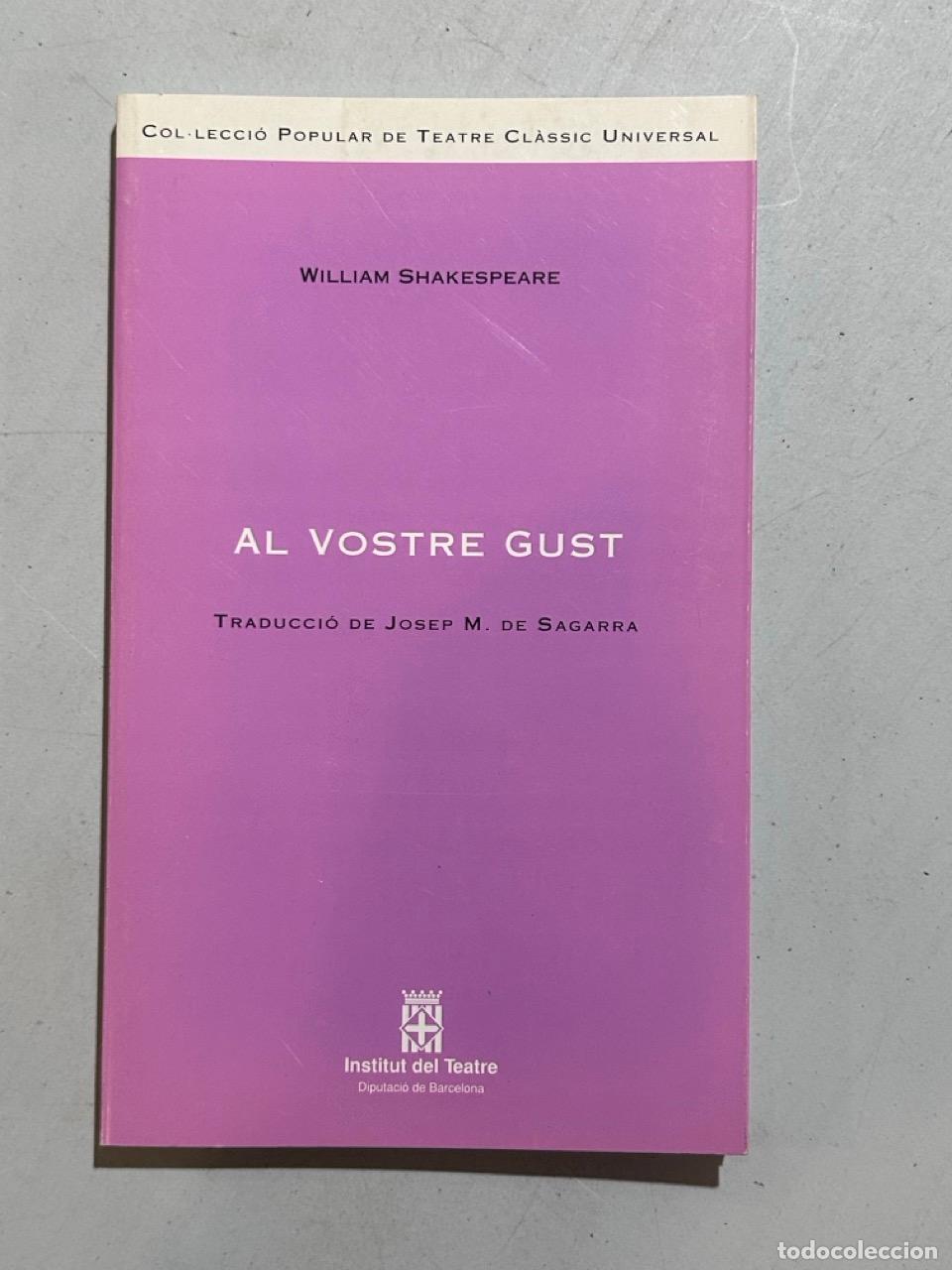 Libros: William Shakespeare - Al vostre gust - Foto 1