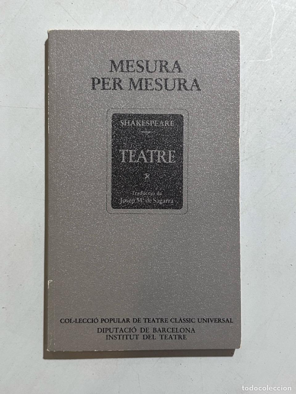 Libri di seconda mano: William Shakespeare - Mesura per mesura