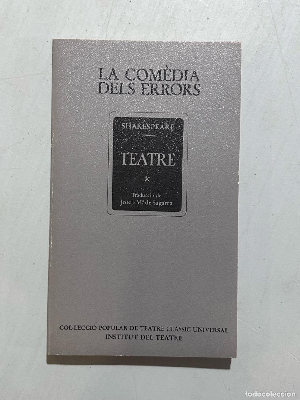 Libros: William Shakespeare - La com&egrave;dia dels errors - Foto 1