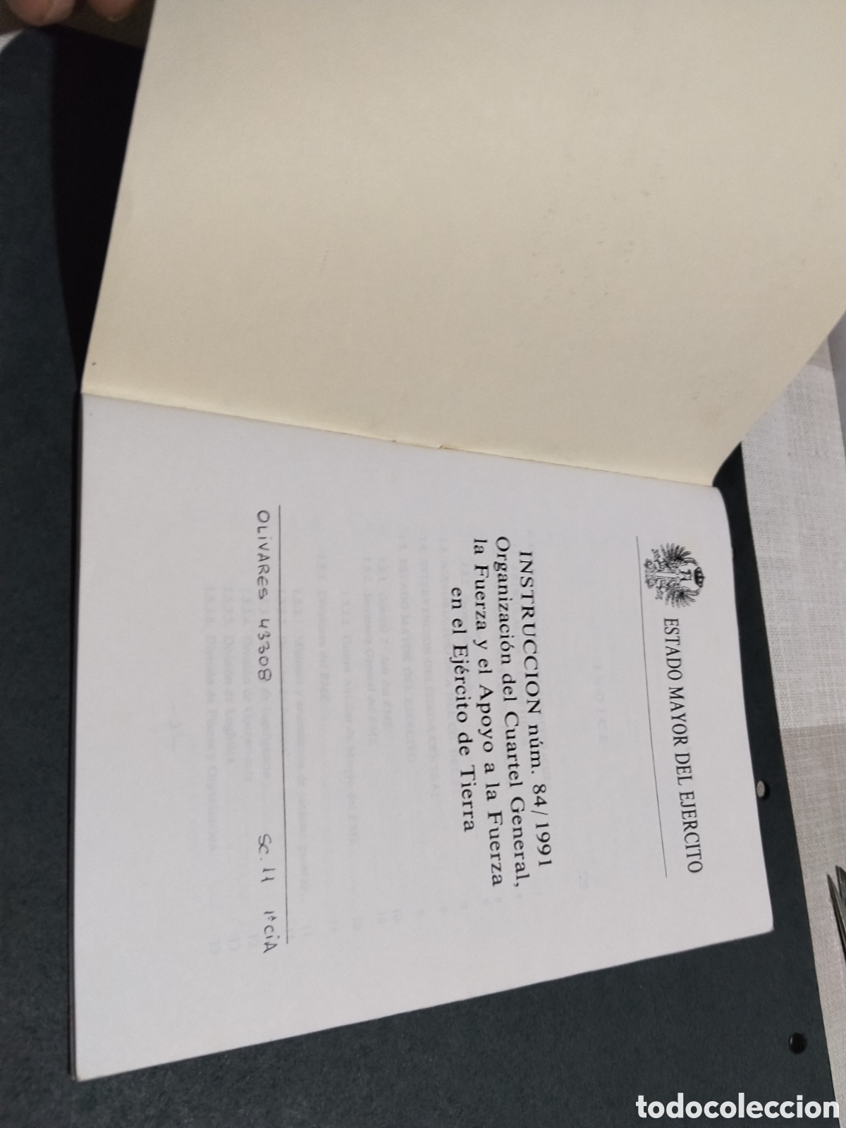Libros: Librito estado mayor del ejercito, instrucci&oacute;n n&uacute;m.84/1991 - Foto 2
