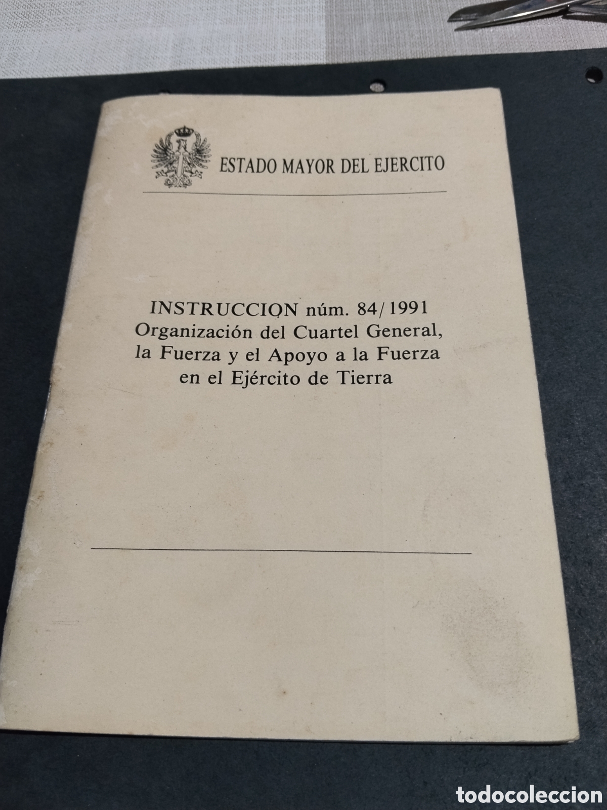 Libros: Librito estado mayor del ejercito, instrucci&oacute;n n&uacute;m.84/1991 - Foto 1