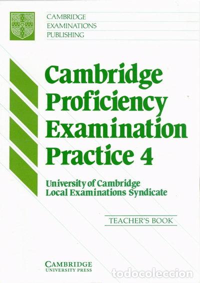 Livros em segunda m&atilde;o: Cambridge Proficiency Examination Practice 4 Teacher's Book- 9780521407311