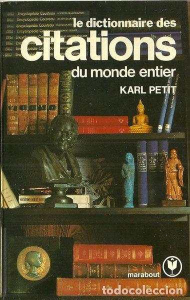 Livros em segunda m&atilde;o: Dictionnaire des citations du monde entier- 9782501002523