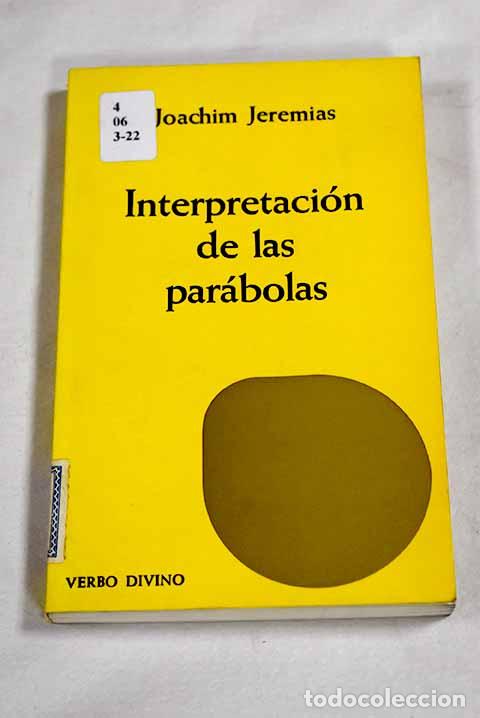 Libros: Interpretaci&oacute;n de las par&aacute;bolas.- Jeremias, Joachim - Foto 1