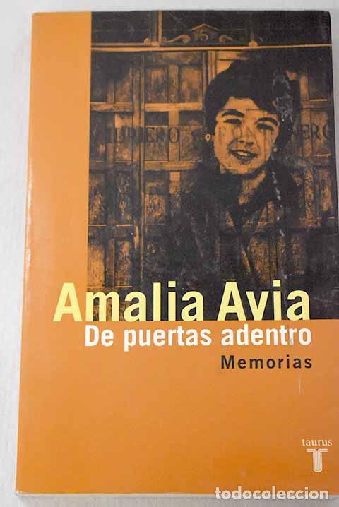 Libros: De puertas adentro: memorias.- Avia, Amalia - Foto 1