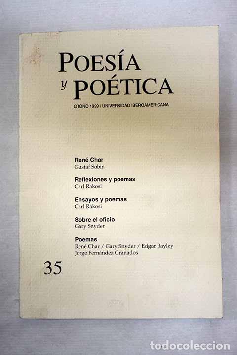 books: Poes&iacute;a y po&eacute;tica, n&ordm; 35
