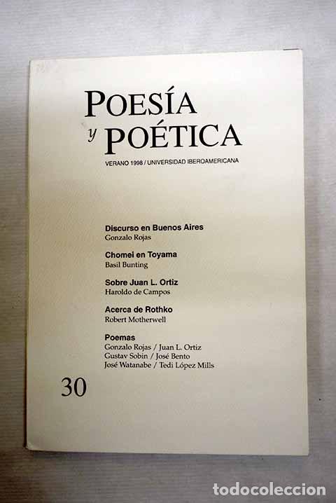 books: Poes&iacute;a y po&eacute;tica, n&ordm; 30