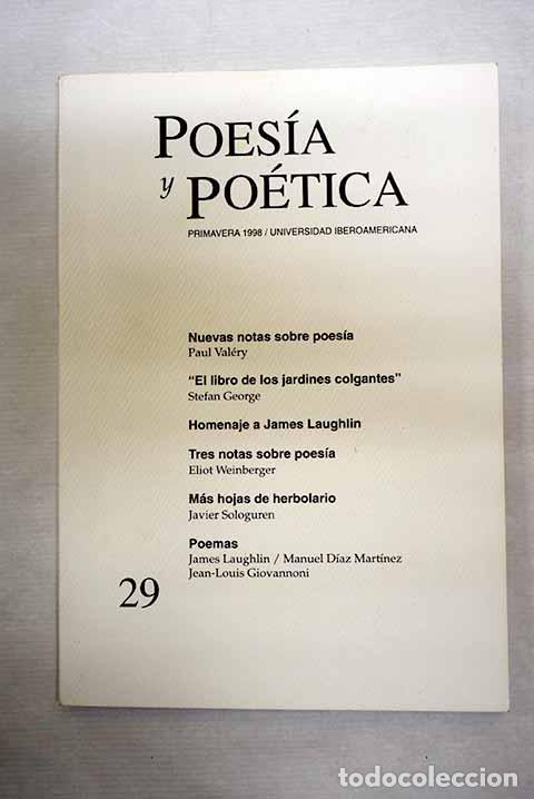 books: Poes&iacute;a y po&eacute;tica, n&ordm; 29