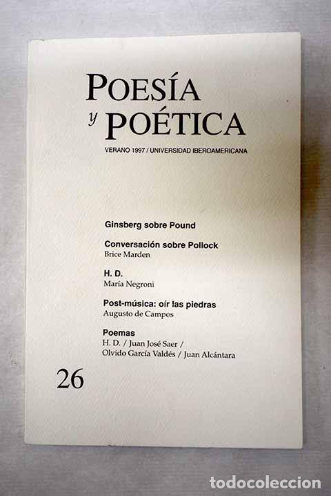 books: Poes&iacute;a y po&eacute;tica, n&ordm; 26