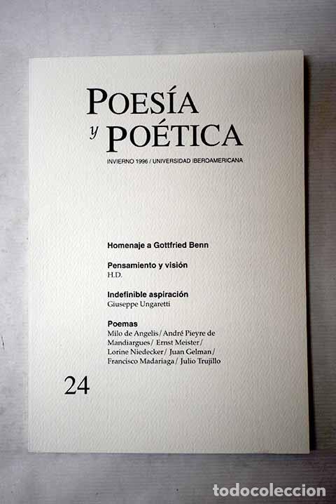books: Poes&iacute;a y po&eacute;tica, n&ordm; 24