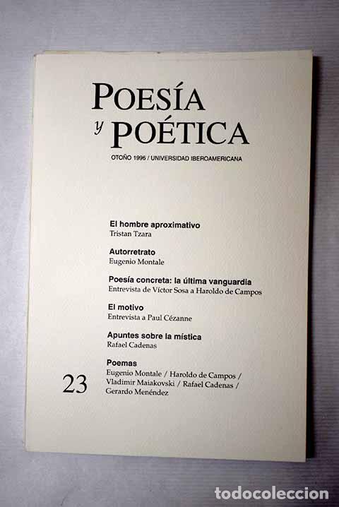 books: Poes&iacute;a y po&eacute;tica, n&ordm; 23