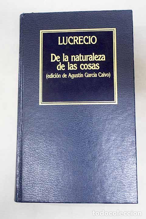 Libros: De la naturaleza de las cosas.- Lucrecio Caro, Tito