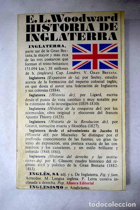Libros: Historia de Inglaterra.- Woodward, E. L.