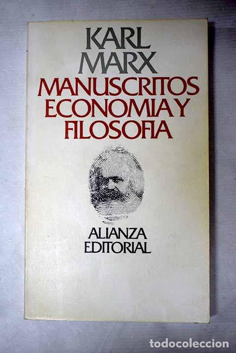 Libros: Manuscritos: econom&iacute;a y filosof&iacute;a.- Marx, Karl