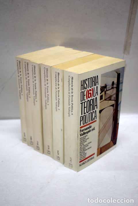 Libros: Historia de la teor&iacute;a pol&iacute;tica