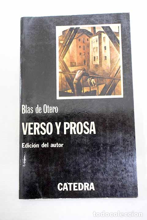 Libros: Verso y prosa: Otero, Blas de.- Otero, Blas de