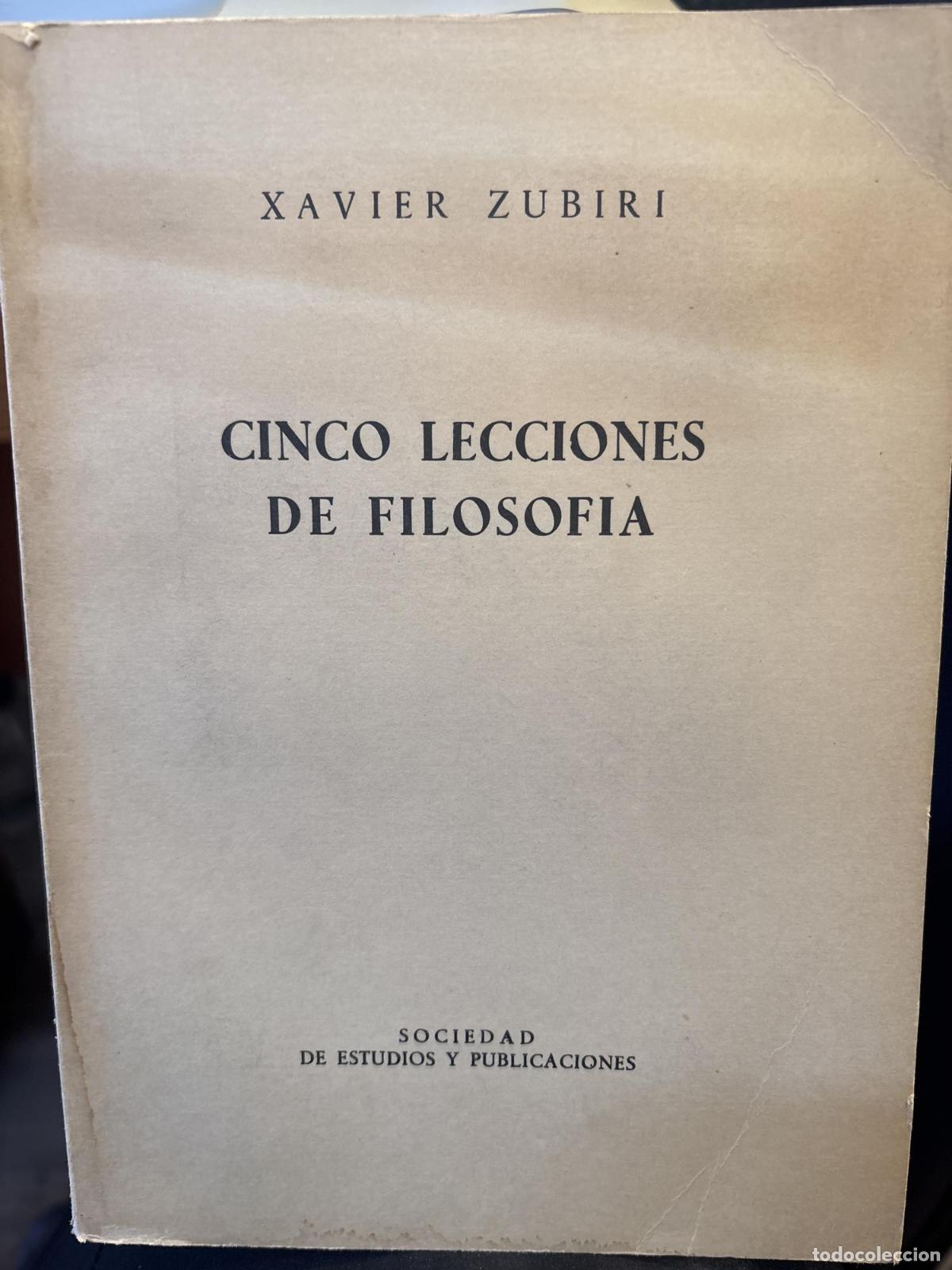 Libros: CINCO LECCIONES DE FILOSOFIA -
