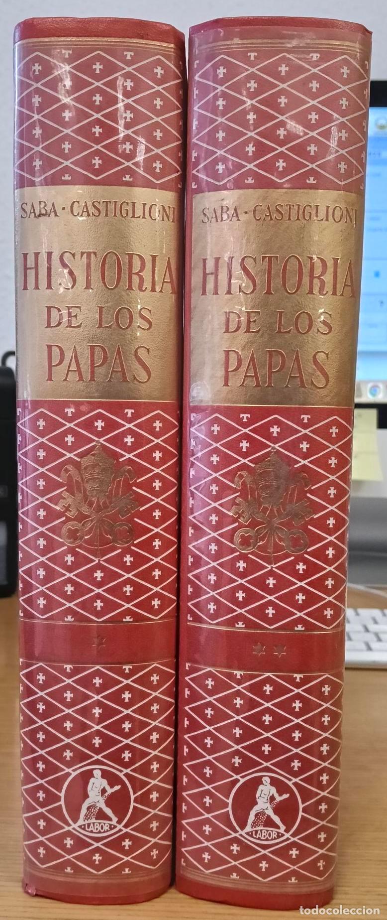 Libros: Historia de los Papas. Tomos I y II - Saba-Castiglioni