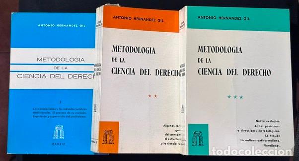 Libros: METODOLOGIA DE LA CIENCIA DEL DERECHO - HERNANDEZ GIL, Antonio