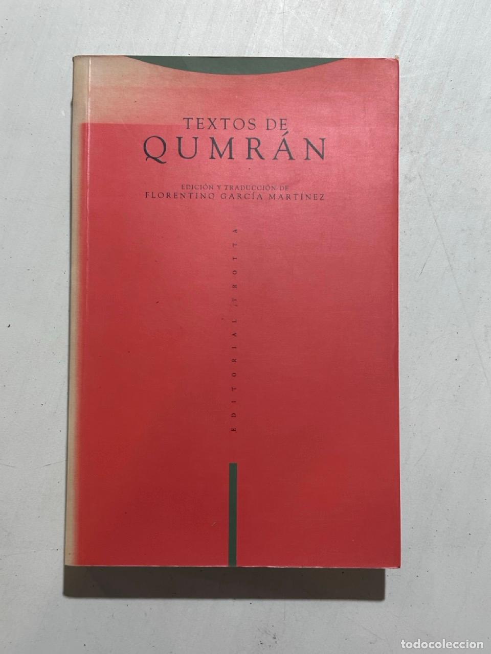 Libros: Florentino Garc&iacute;a Mart&iacute;nez - Textos de Qumr&aacute;n
