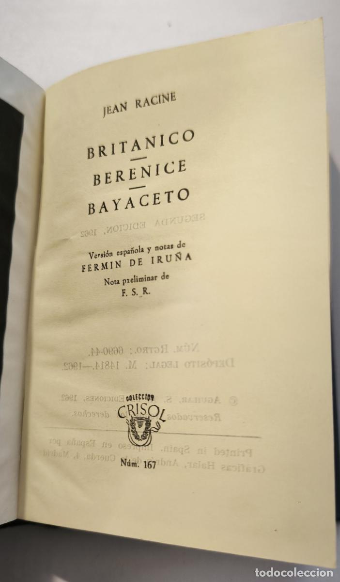 B&uuml;cher: Brit&aacute;nico. Berenice. Bayaceto - Jean Racine